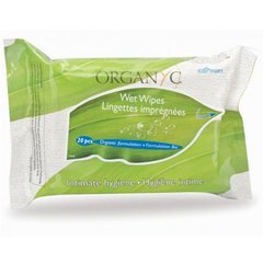 Органические влажные салфетки для интимной гигиены, 20шт, Corman Organyc, 20 шт